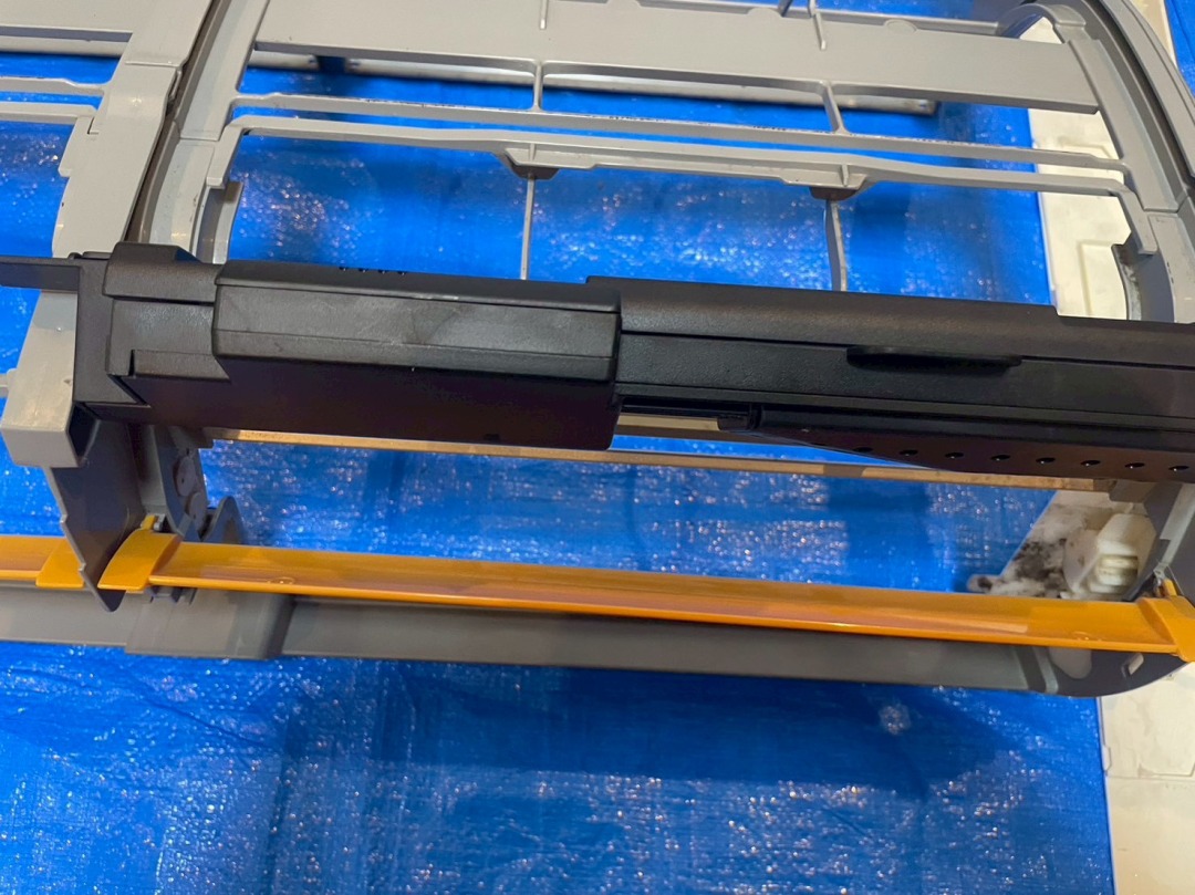 エアコンフィルター清掃完了後の状態